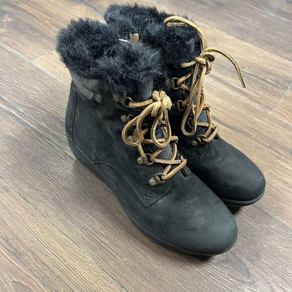 Sperry Top-Sider Luca Peak Women’s Wedge Boots - Black SZ 7.5 - Picture 4 of 7